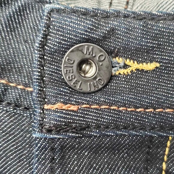 Diesel Industries Mens Viker 0088Z Dark Denim Pants Jeans 36" - Picture 5 of 11